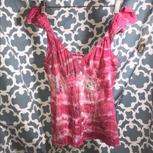 Guess tie dye blouse